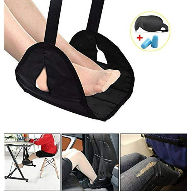 Foot Rest Hammock Portable Footrest Flight Carry-on Travel Office Hammock